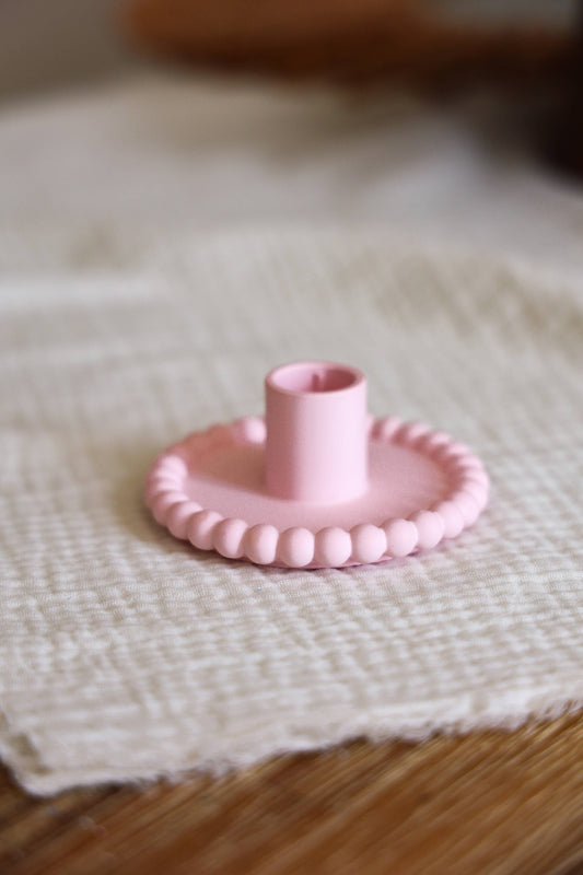 Bubble candle holder large - Pink